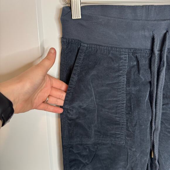 Faherty Corduroy Drawstring Pull On Straight Leg Slim Pants Navy Blue Size Small - Picture 2 of 6